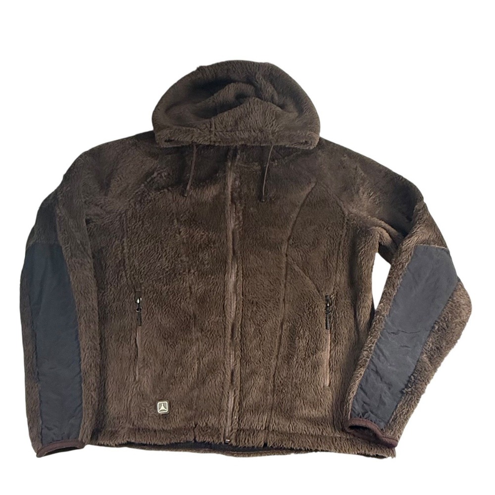 Triple Aught Design Shag Master Jacket Womens 2XL Brown Polartec Fleece Hooded